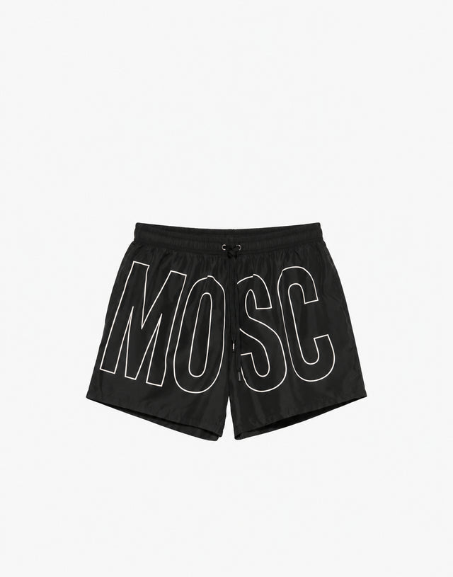 Boxer de bain Maxi Logo Noir Moschino 0