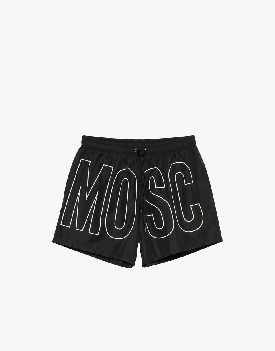 Boxer de bain Maxi Logo Noir Moschino 0