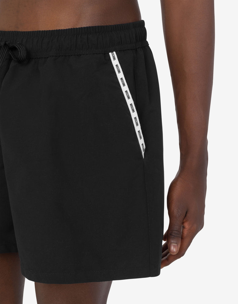Boxer de bain en nylon Noir Moschino 3