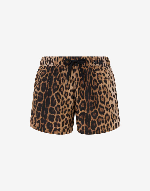 Nylon swim trunks Brown Moschino 0