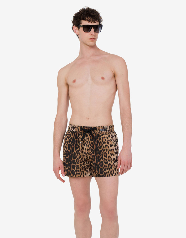 Cuecas boxer de nylon para o verão Marrón Moschino 1