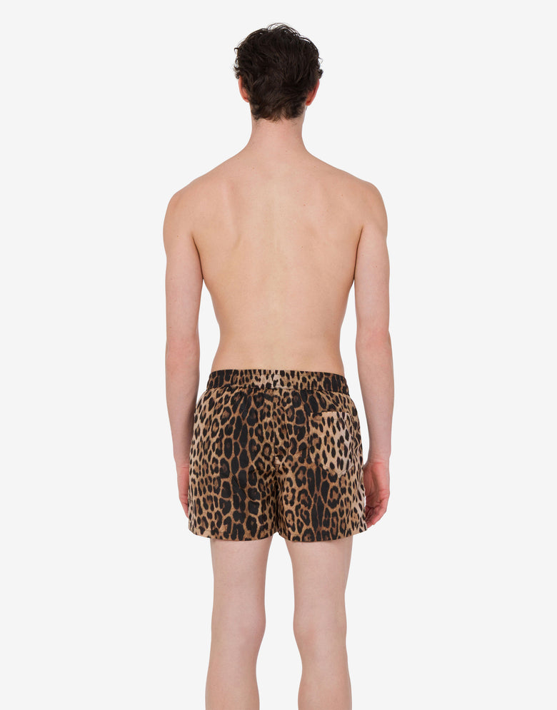Cuecas boxer de nylon para o verão Marrón Moschino 2