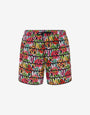Printed nylon swim trunks