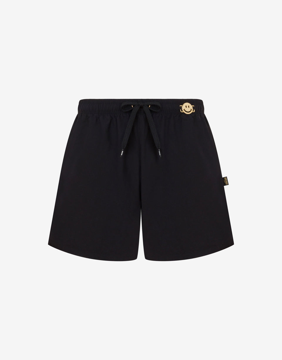 Smiley® Nylon Swim Boxer Shorts Black Moschino 0