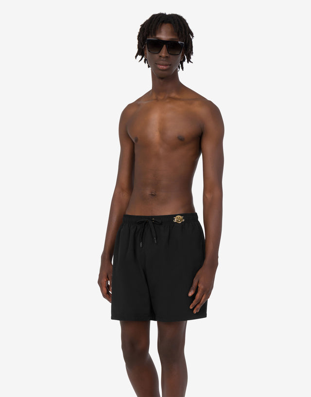 Smiley® Nylon Swim Boxer Shorts Black Moschino 1
