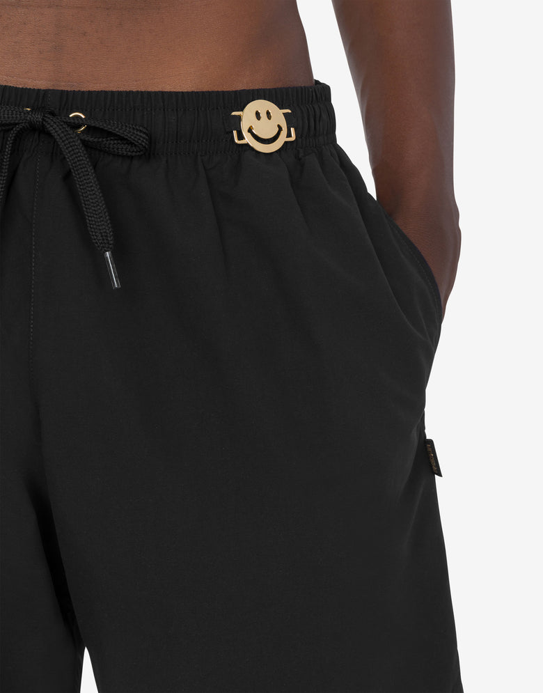 Smiley® Nylon Swim Boxer Shorts Black Moschino 3