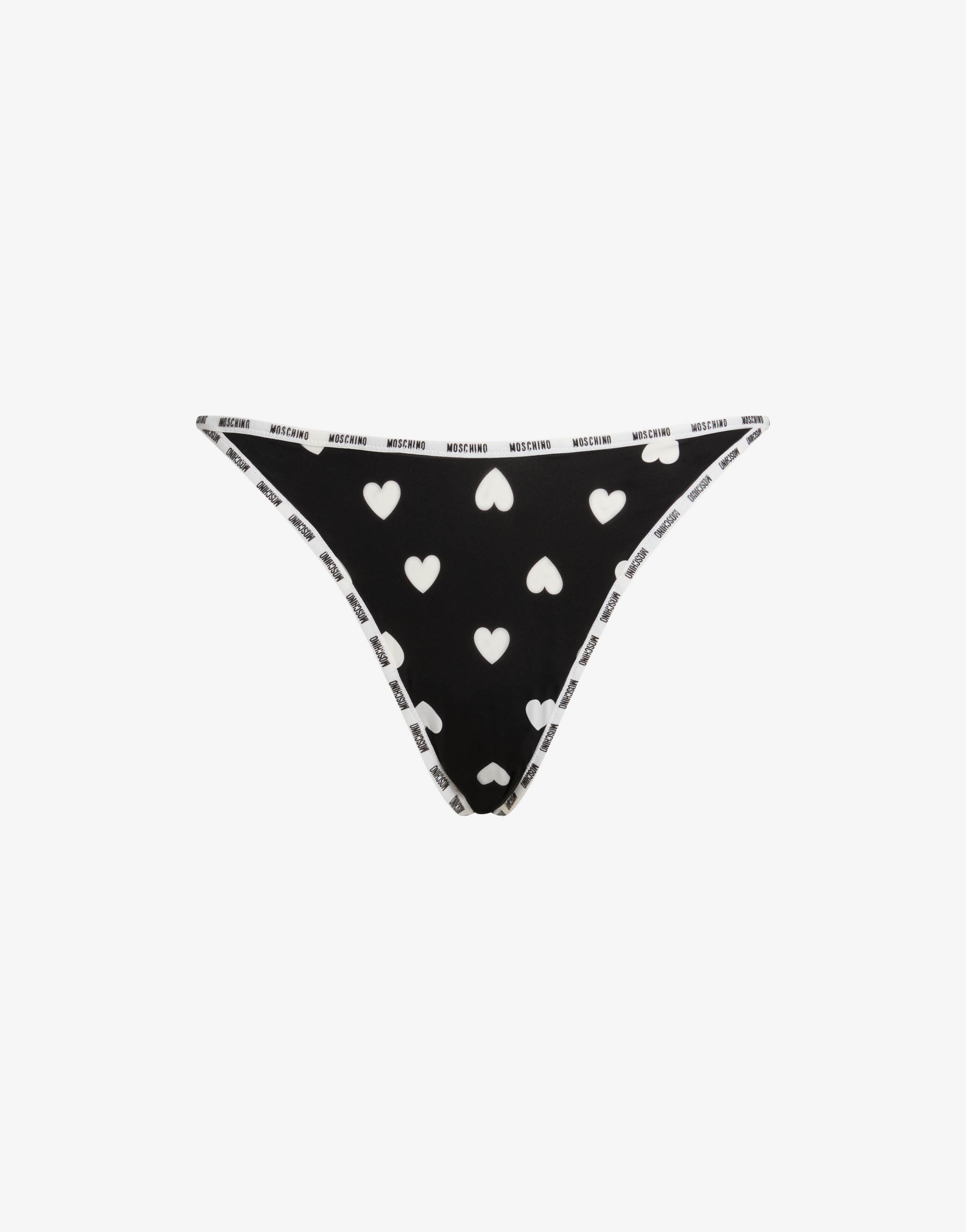 Printed microfiber thong