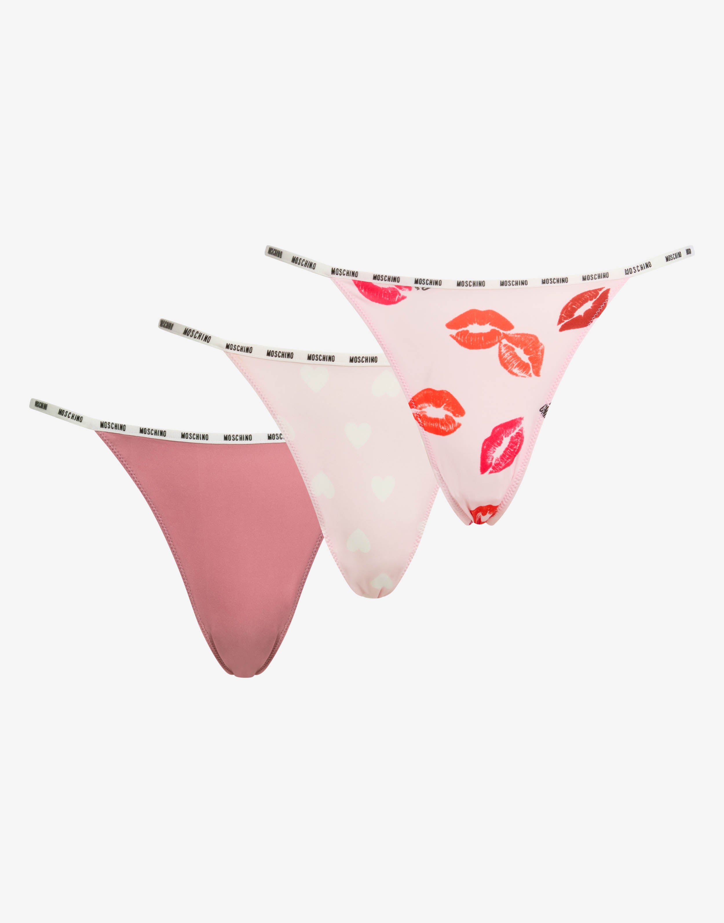 Set of 3 microfiber thongs | Moschino