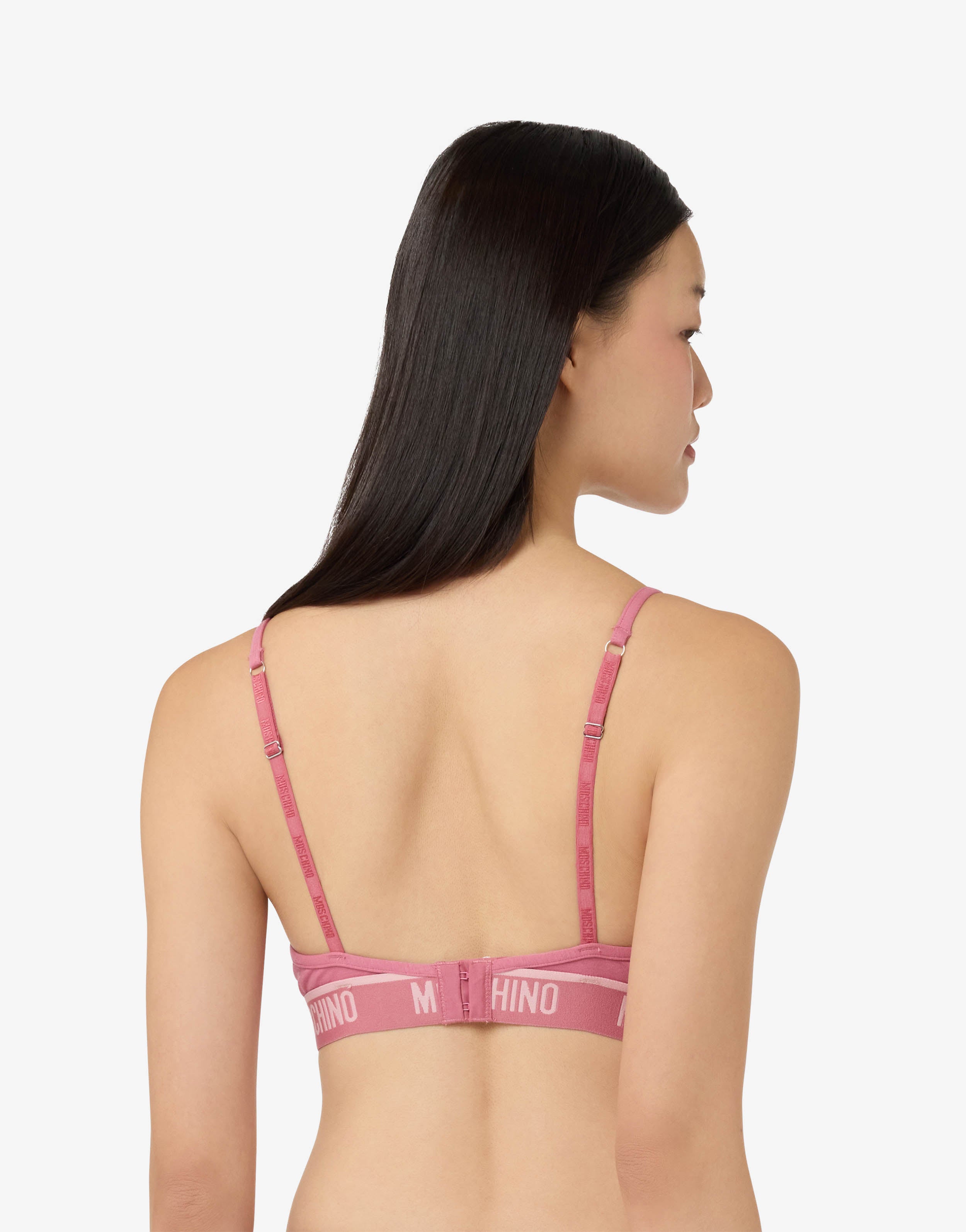 Stretch cotton jersey bra | Moschino