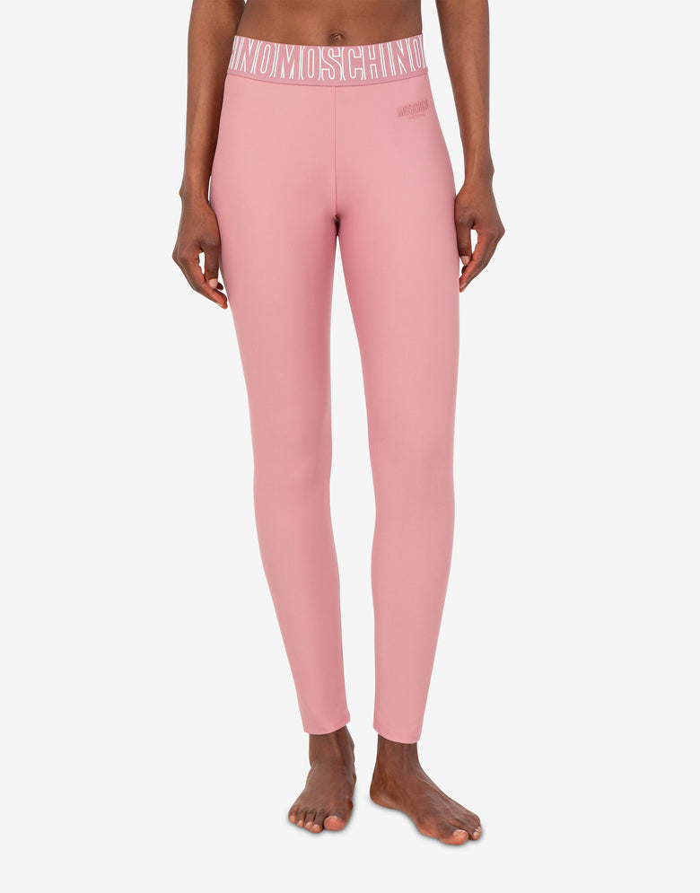 Leggings em tecido técnico Pink Moschino 1