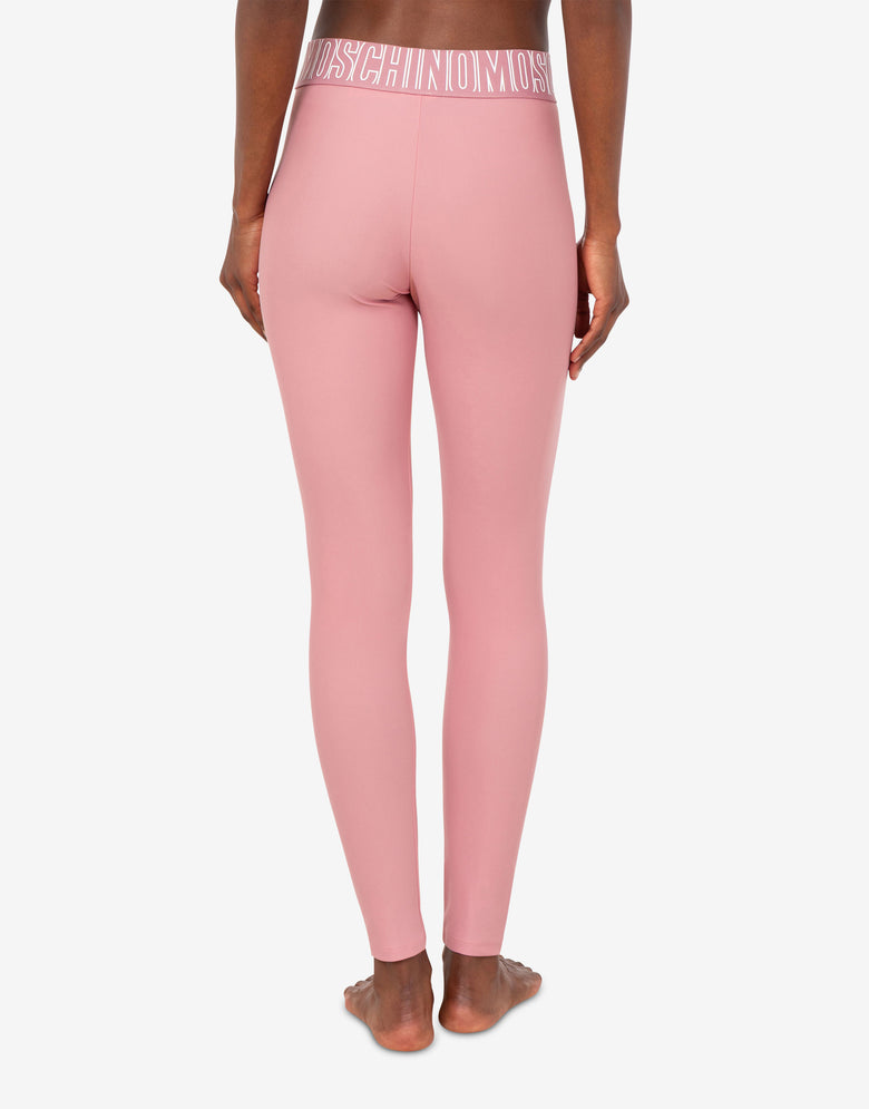 Leggings em tecido técnico Pink Moschino 2