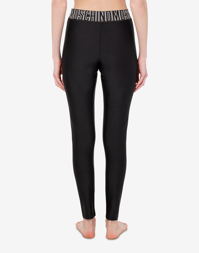 Leggings em tecido técnico Negro Moschino 2