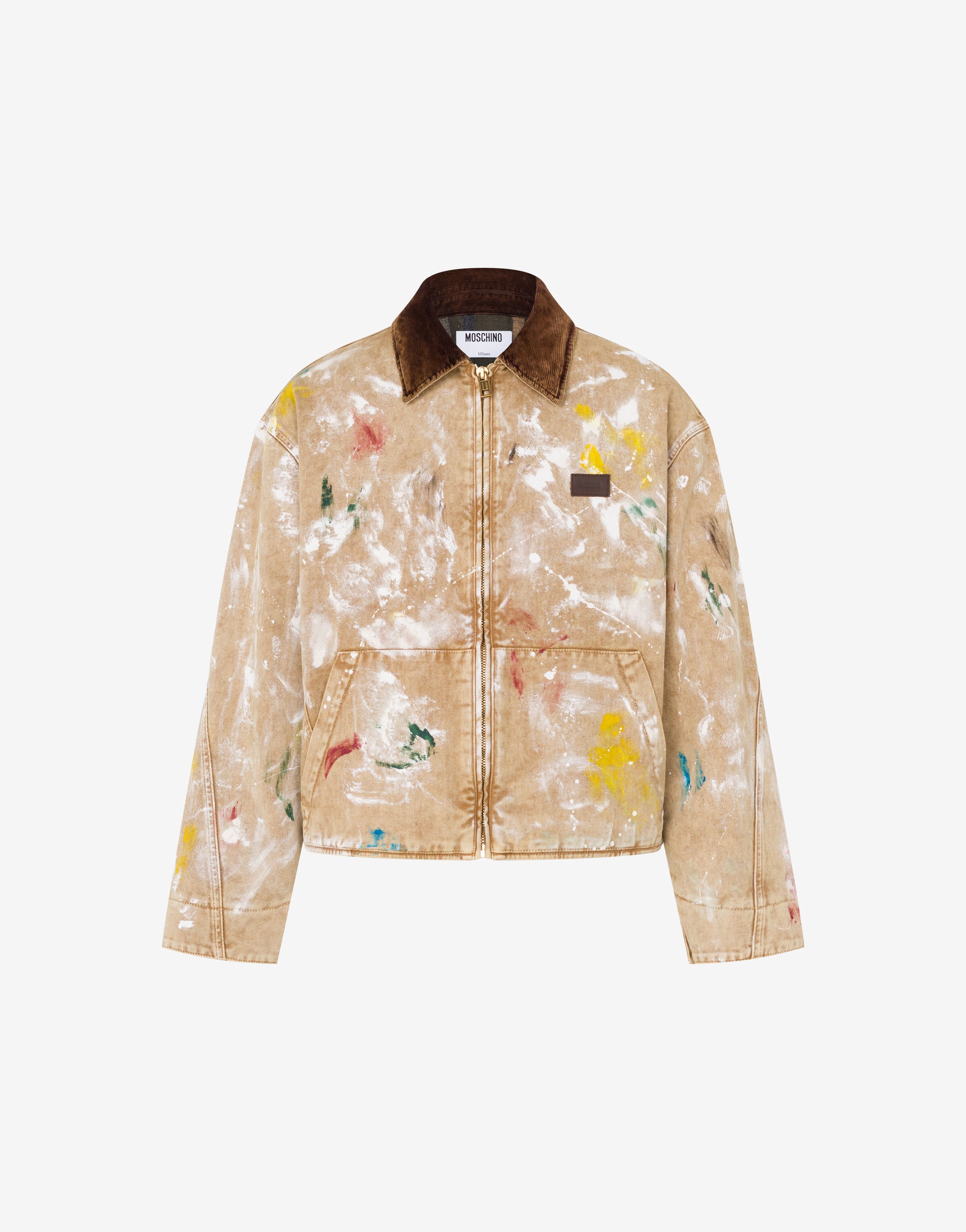 Printed cotton bull jacket | Moschino