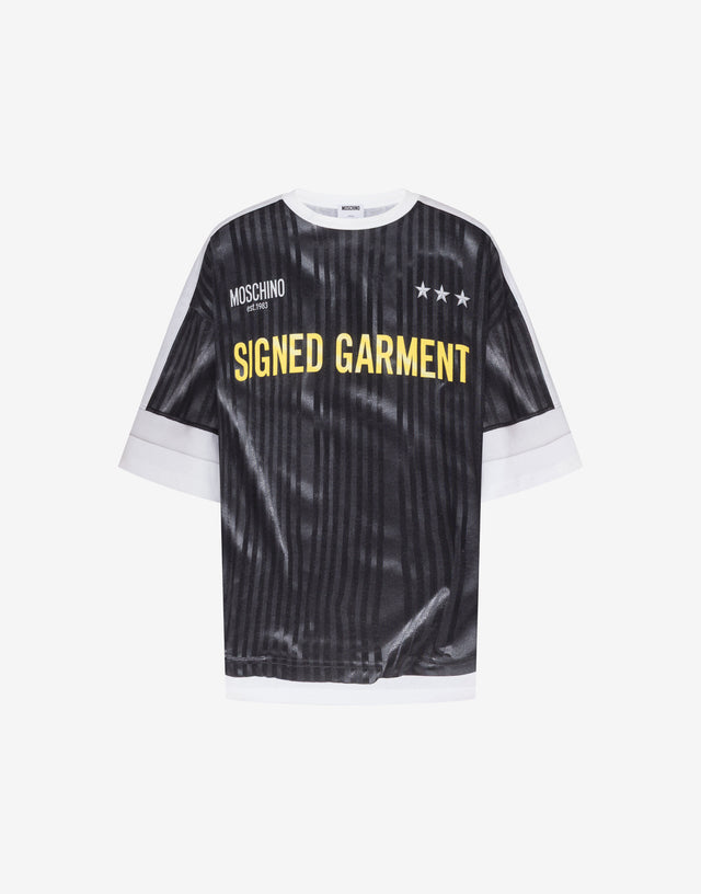 유기농 코튼 저지 티셔츠 프린트 Dark grey Moschino 0