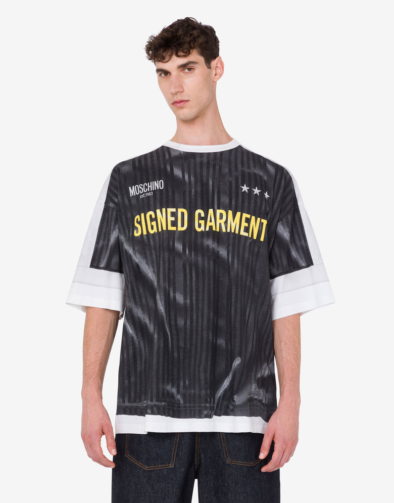 有机棉针织T恤印花款 深灰色 Moschino 2