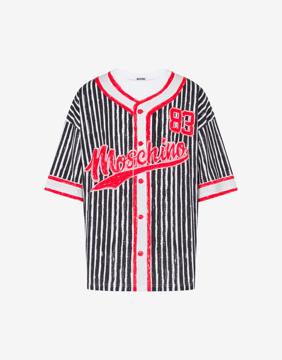 有机棉针织T恤印花款 黑色 Moschino 0