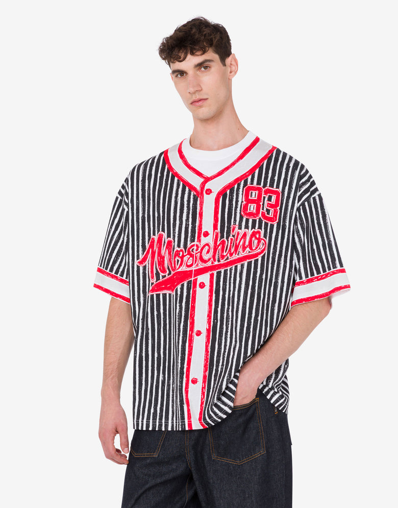 有机棉针织T恤印花款 黑色 Moschino 2