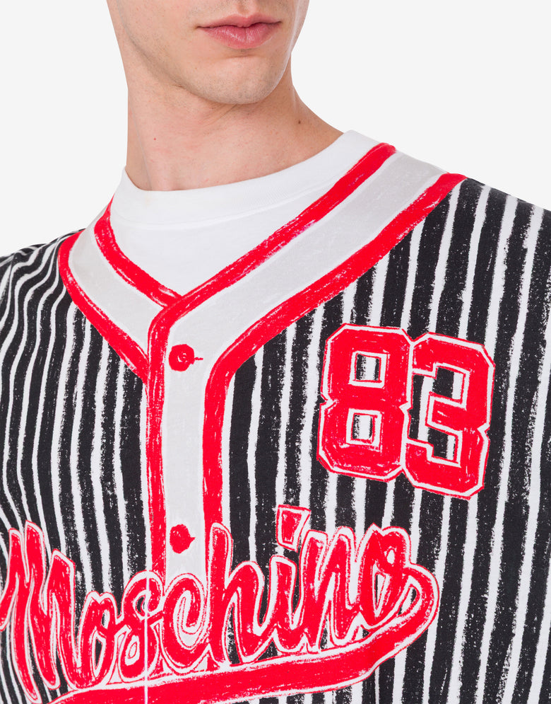 有机棉针织T恤印花款 黑色 Moschino 4