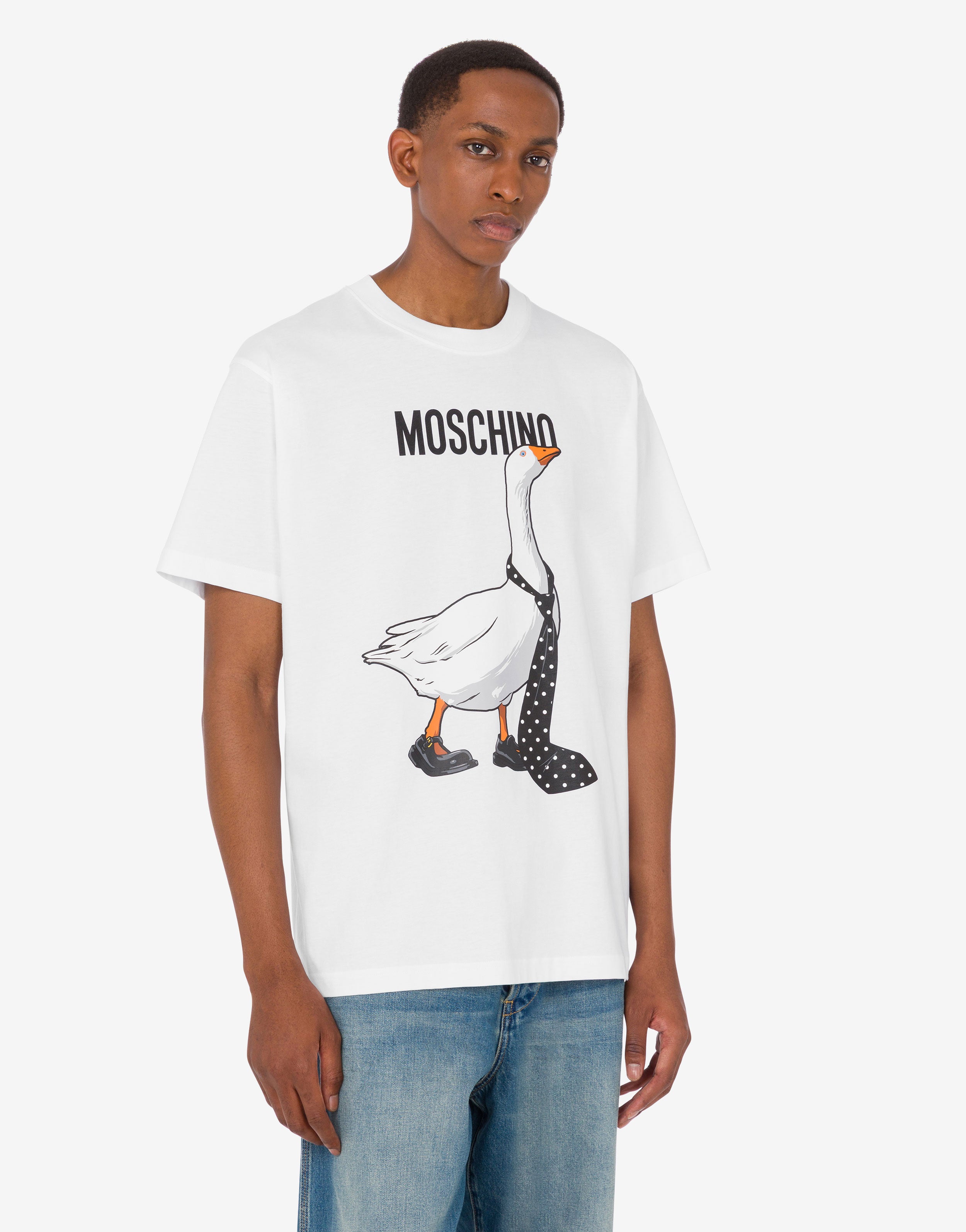 Goose organic cotton jersey T-shirt | Moschino