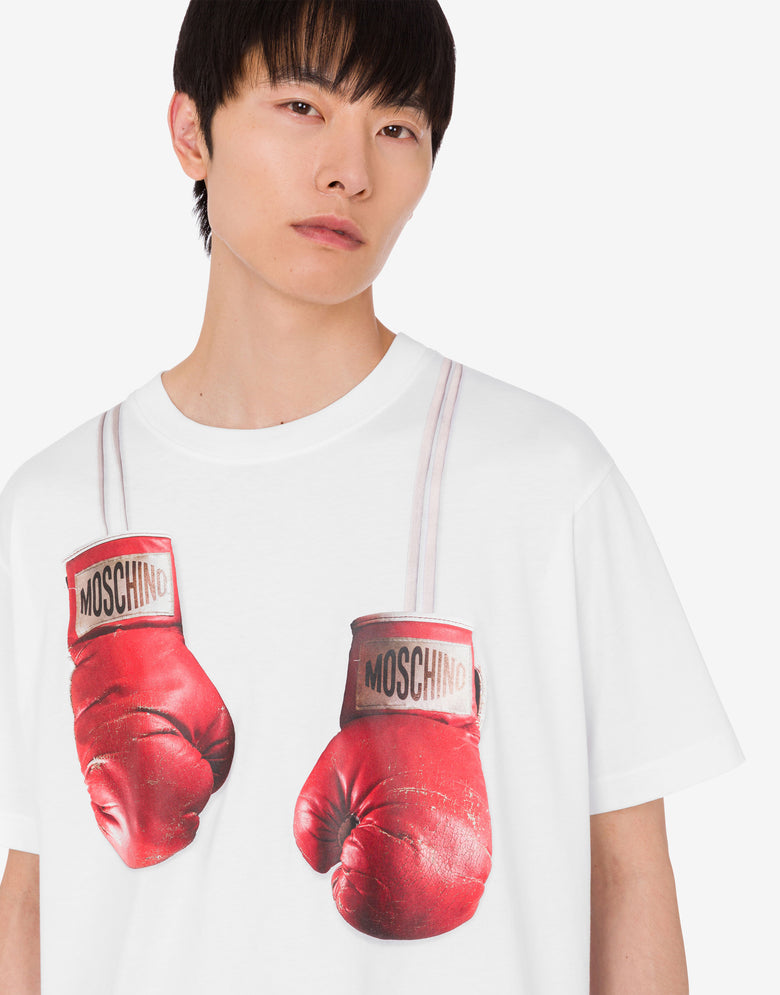 有机棉针织T恤印花款 白色 Moschino 4