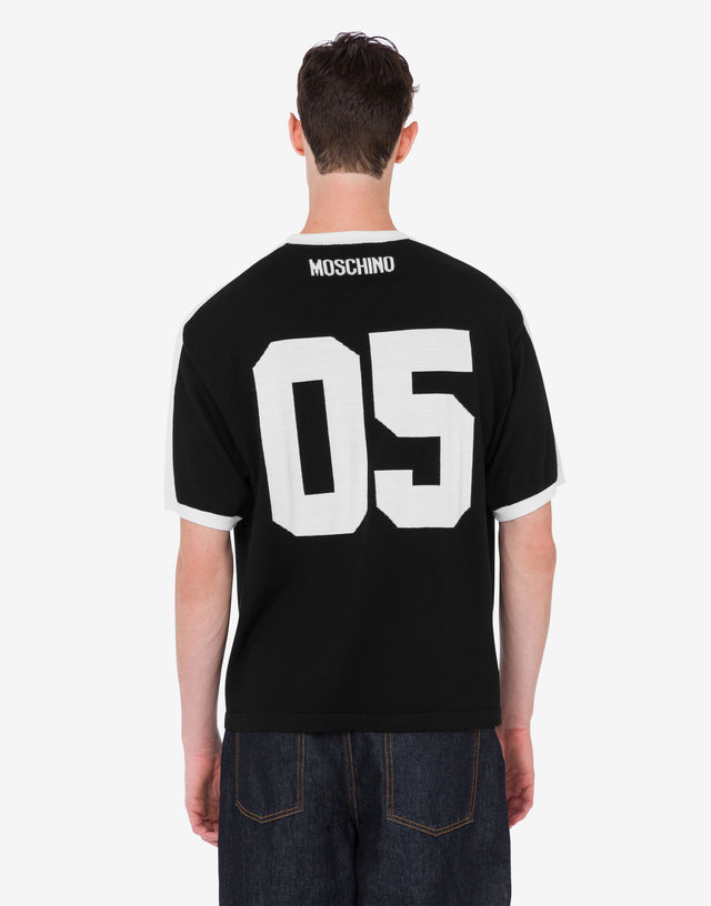 Jersey de lana merino extrafina Smiley® Negro Moschino 1