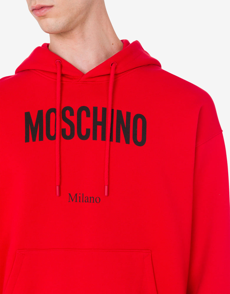 Moletom de algodão orgânico estampado Rojo Moschino 3