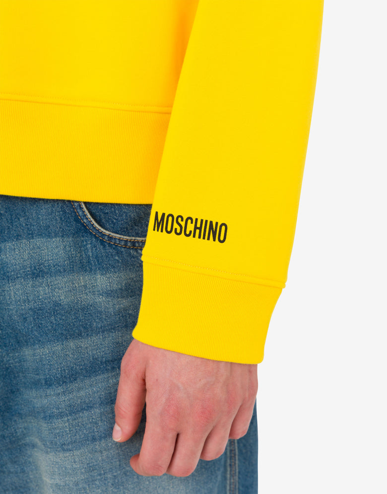 Smiley® organic cotton sweatshirt Yellow Moschino 4