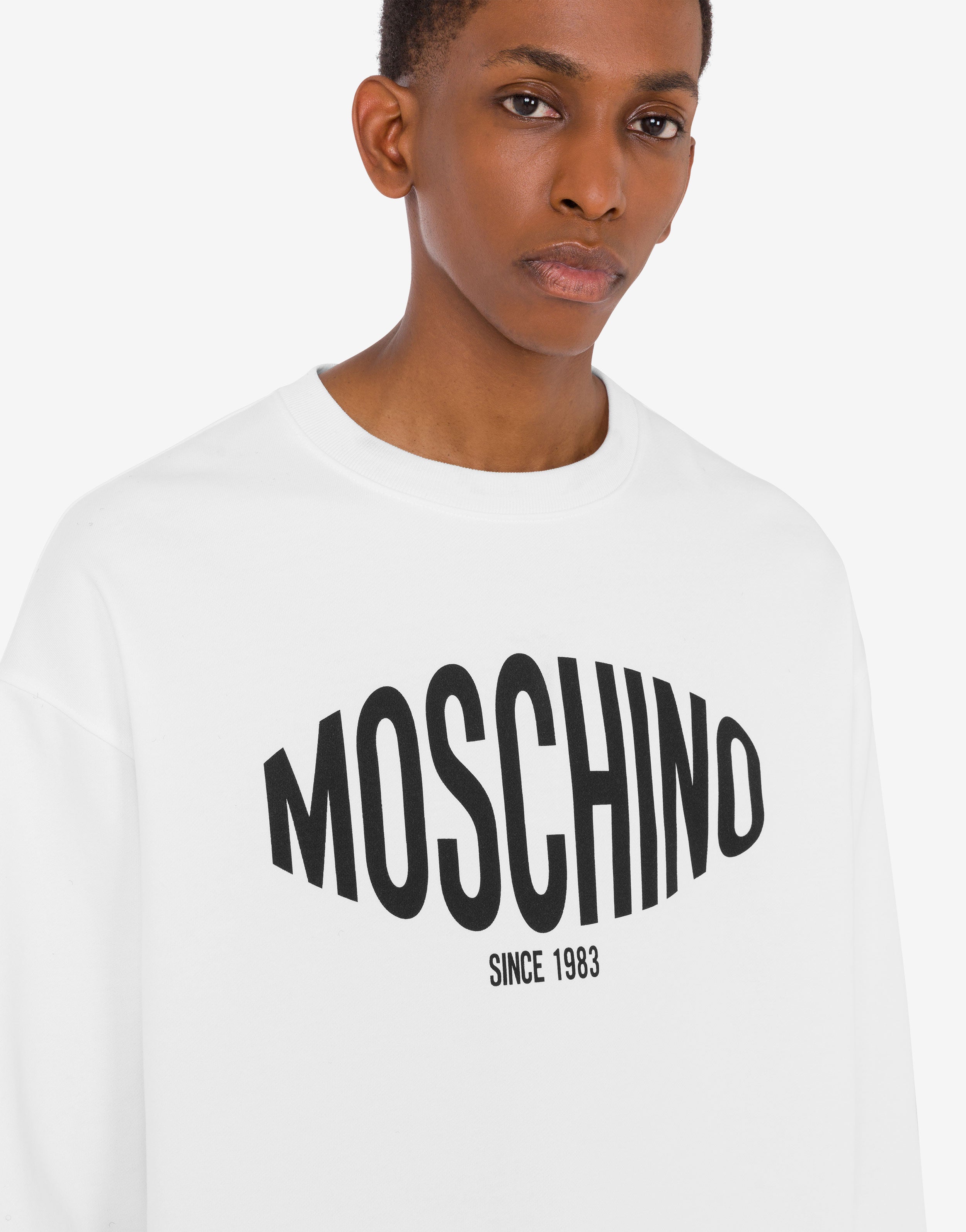 Printed organic cotton sweatshirt | Moschino