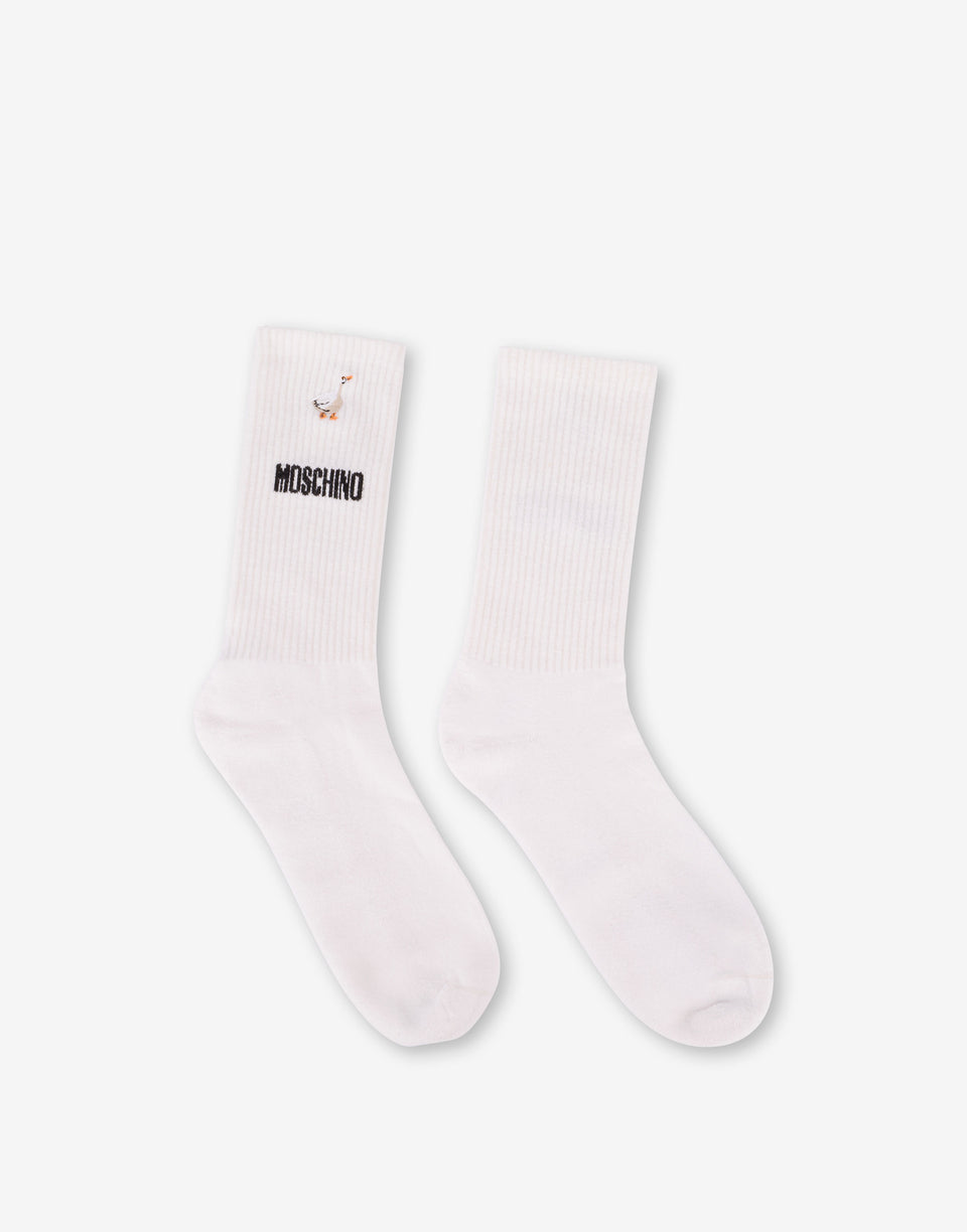 Goose terry socks White Moschino 0