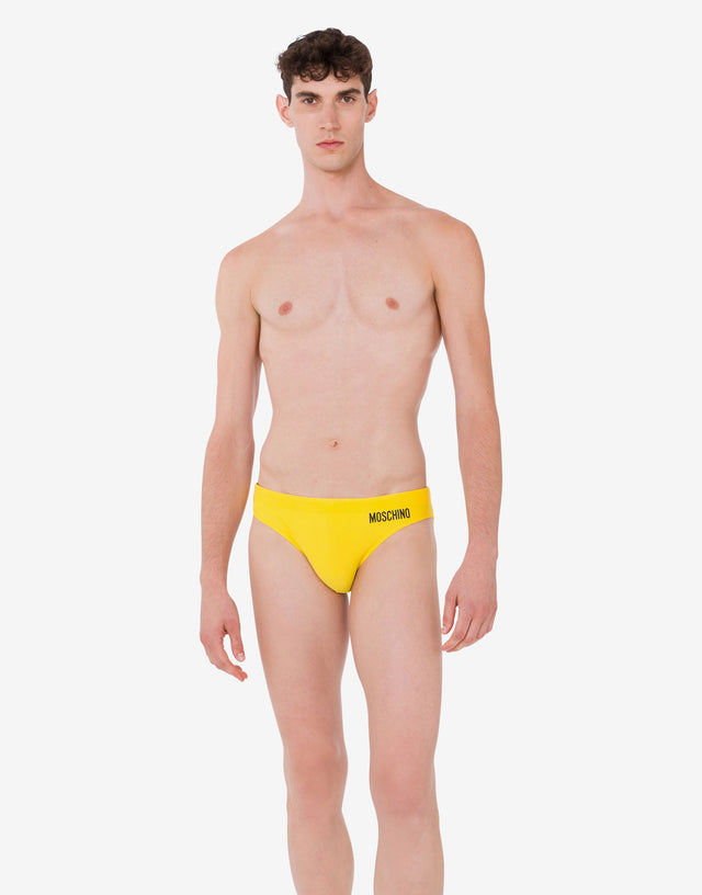 Slip mare in lycra Smiley® Giallo Moschino 1