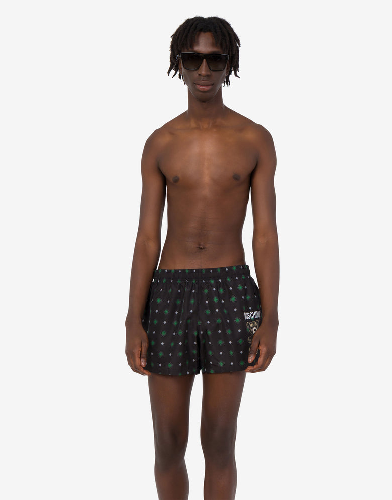 Moschino Teddy Bear Nylon-Badehose Schwarz Moschino 1