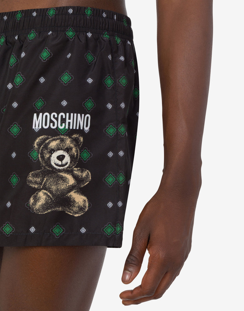 Moschino Teddy Bear Nylon-Badehose Schwarz Moschino 3