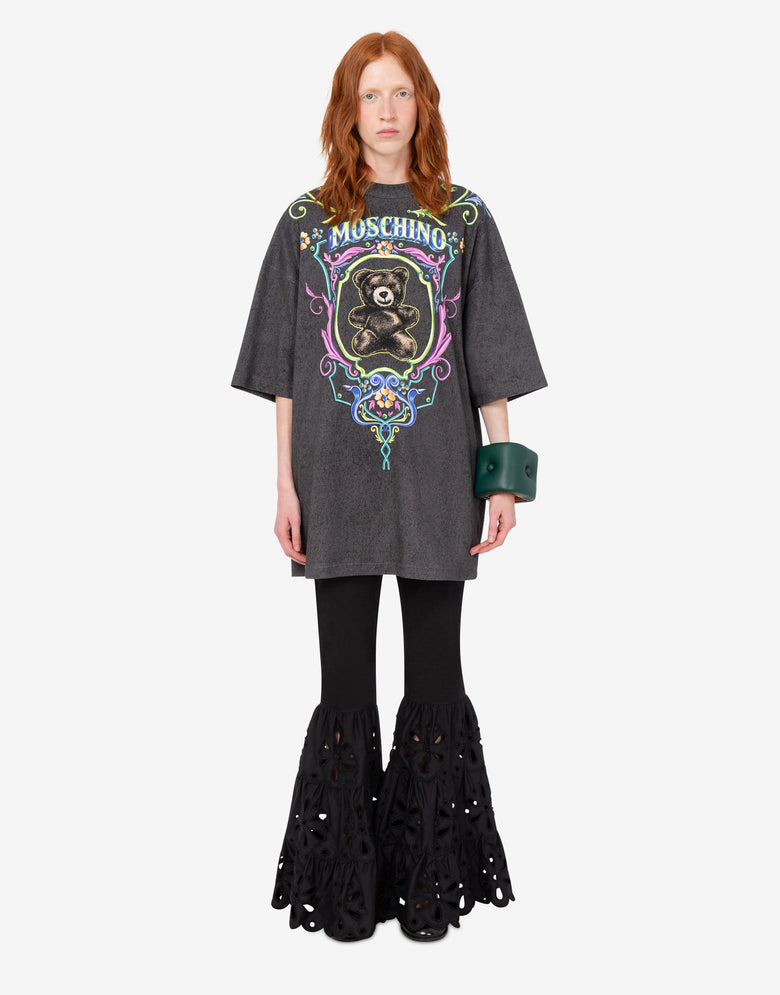 Moschino Teddy Bear Heavy Cotton Dress Black/Nude Moschino 1