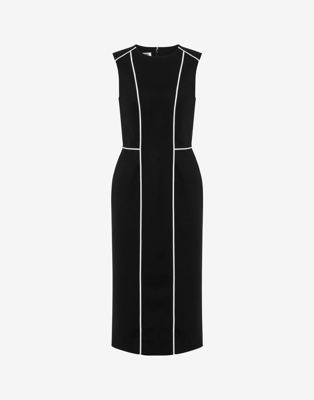 Abito in lana stretch Nero Moschino 0