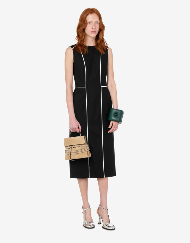 Abito in lana stretch Nero Moschino 1