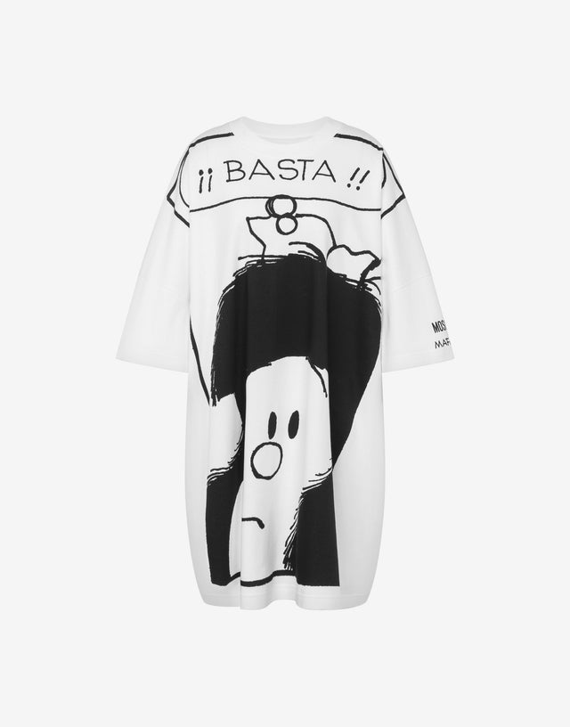 Mafalda Heavyweight Cotton Dress White Moschino 0