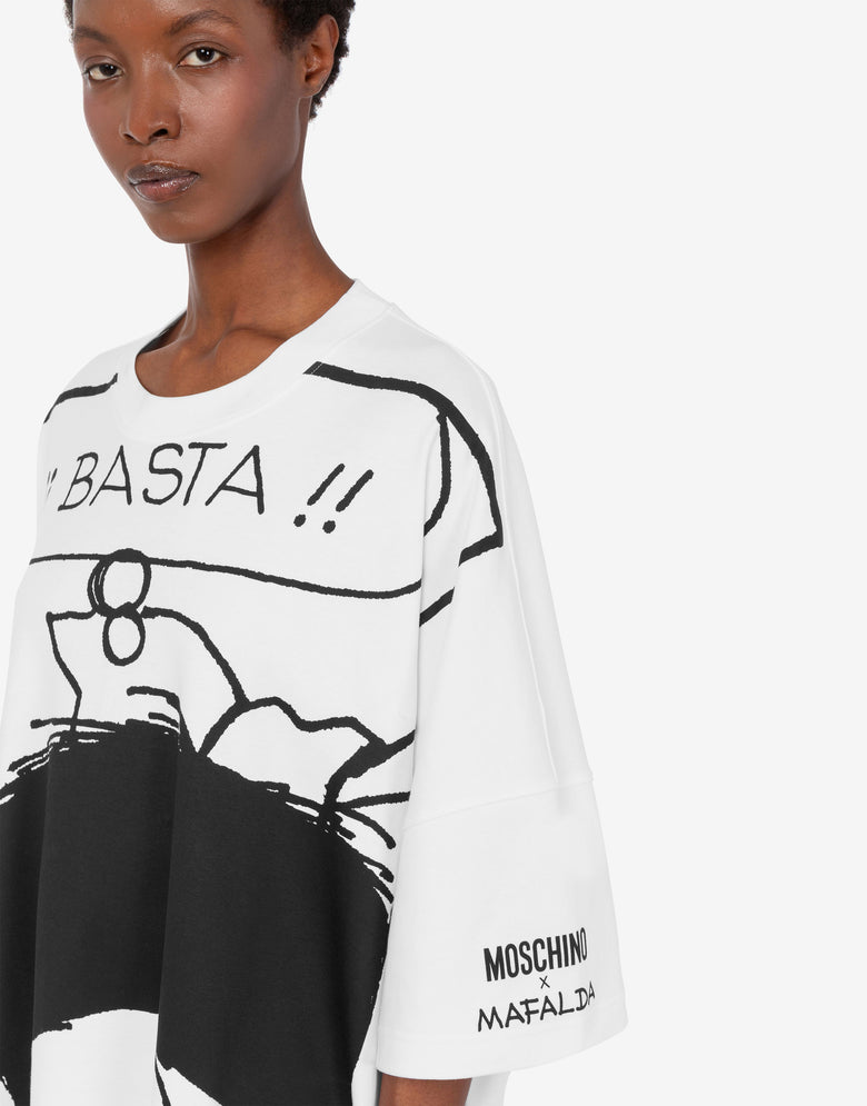 Mafalda Heavyweight Cotton Dress White Moschino 4