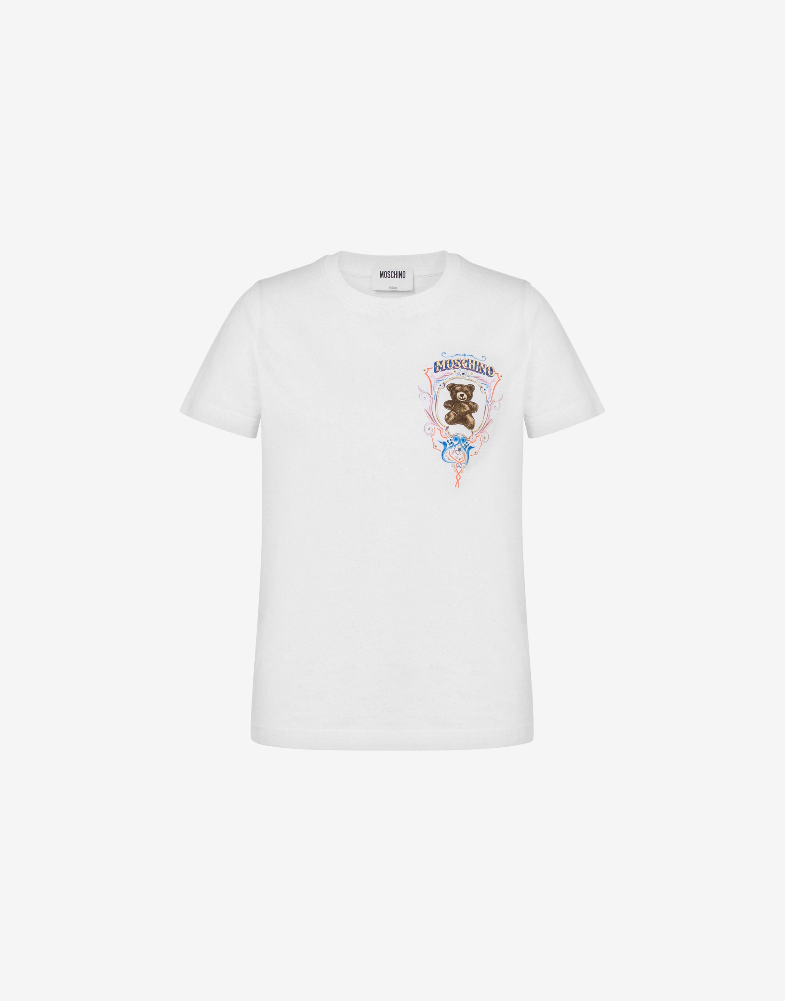T-Shirt aus Bio-Baumwolljersey „Moschino Teddy Bear“