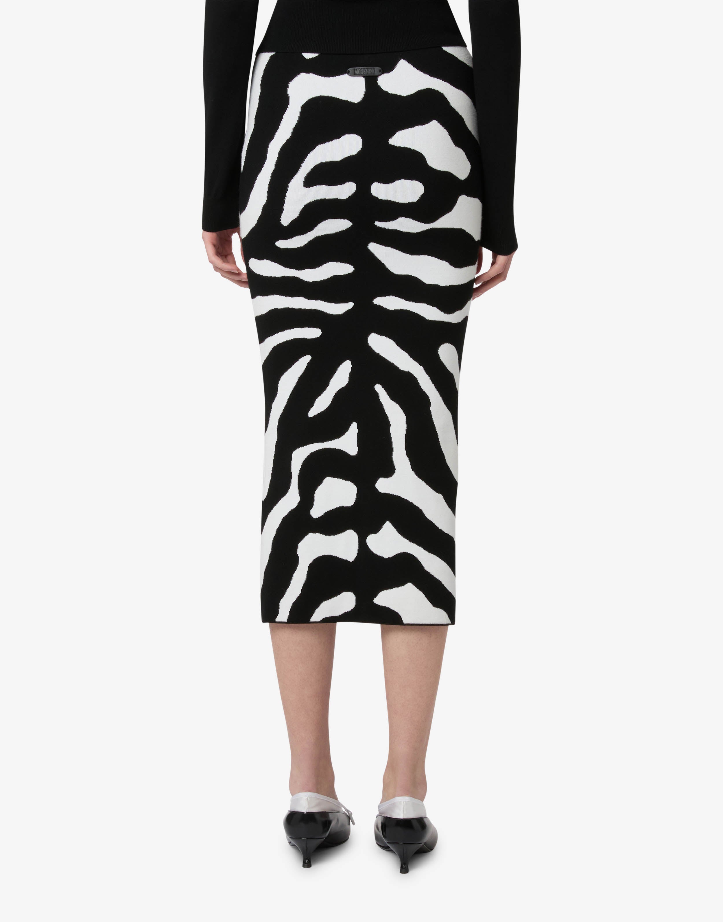 Printed stretch skirt | Moschino