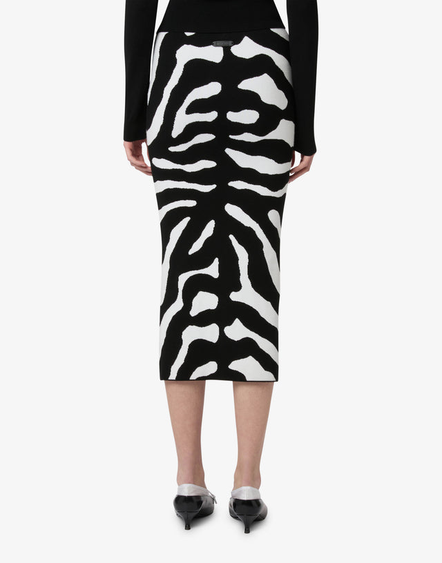 Printed stretch skirt Black Moschino 1