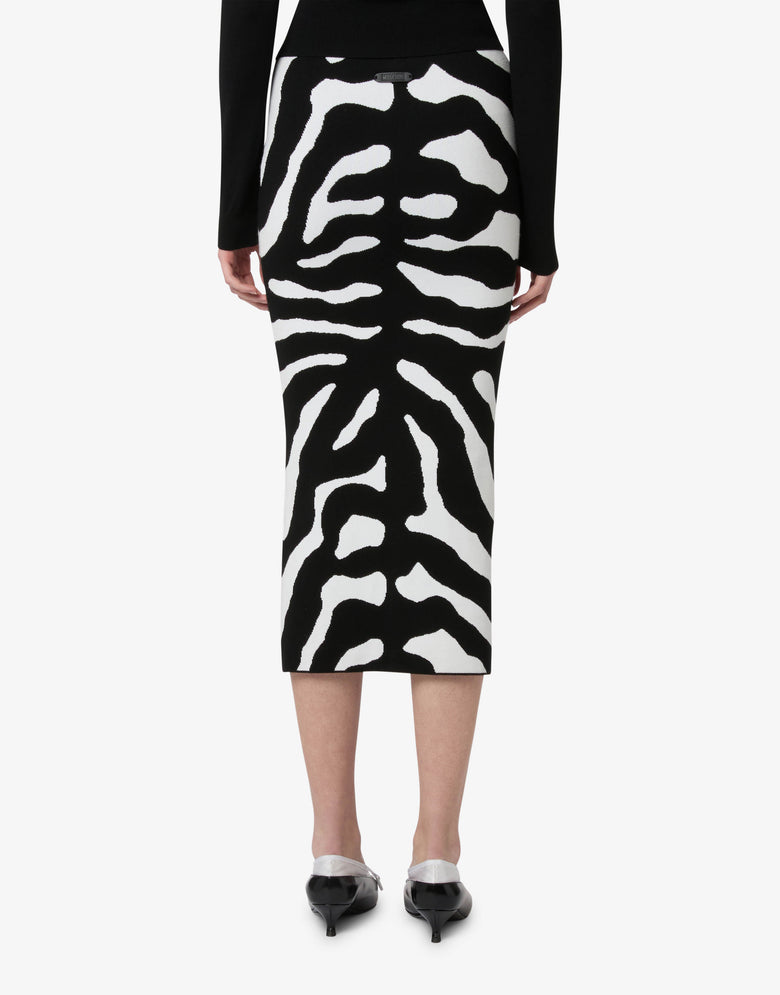 Printed stretch skirt Black Moschino 1