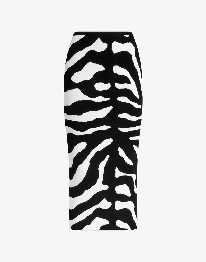 Printed stretch skirt Black Moschino 4