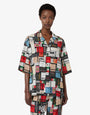 Chemise en soie imprimée