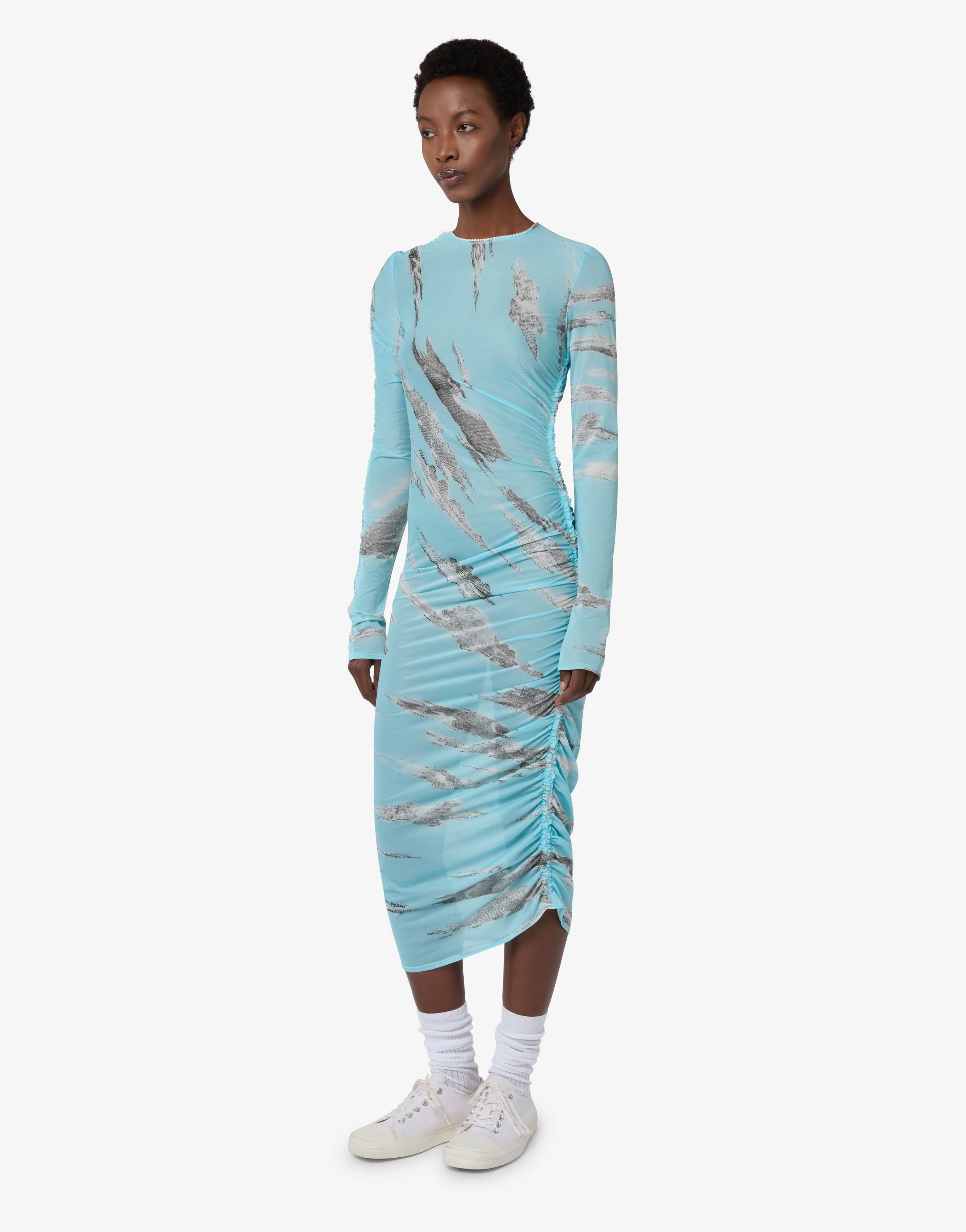 Robe en tulle « Archive Clouds »
