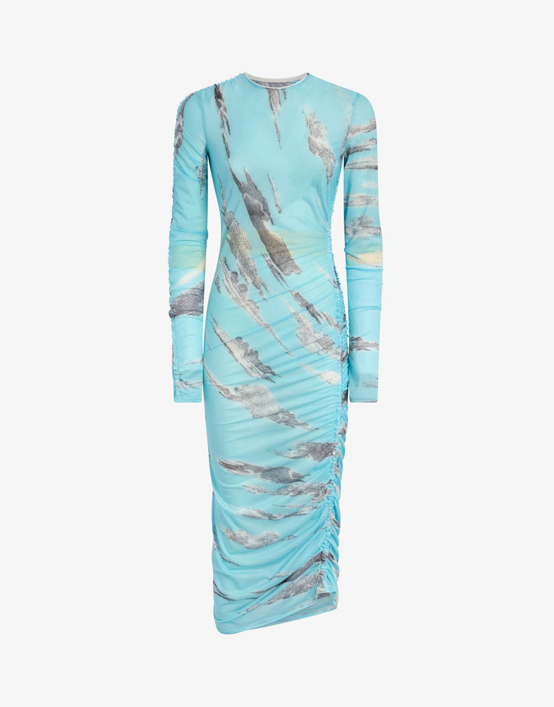 Vestido de tule «Archive Clouds» Celeste Moschino 3