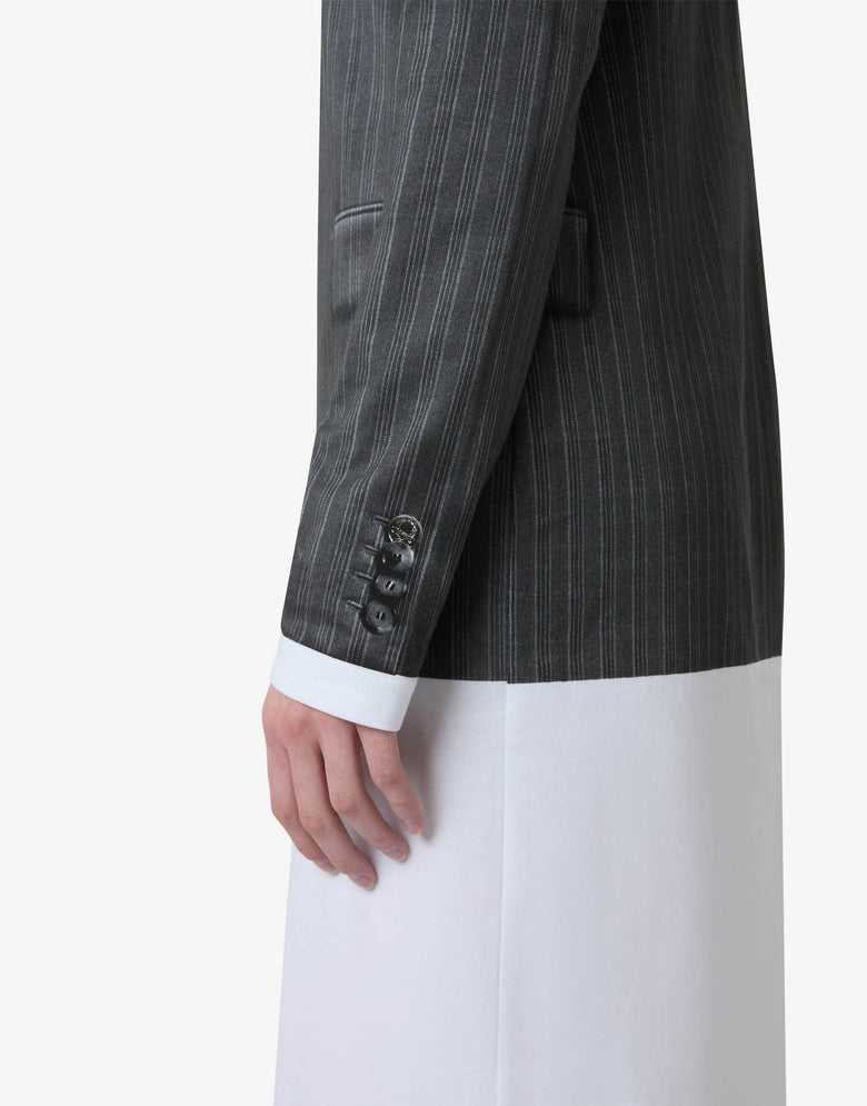 Vestido de jersey de algodón orgánico estampado Gris Moschino 2
