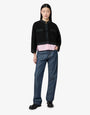 Veste en laine bouclée