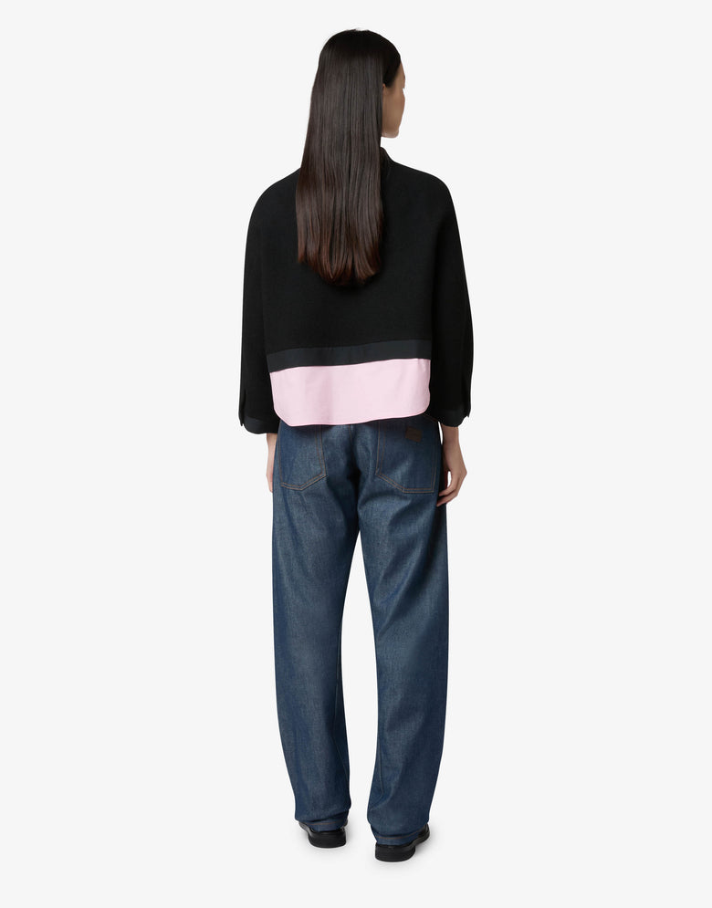 Veste en laine bouclée Noir Moschino 1