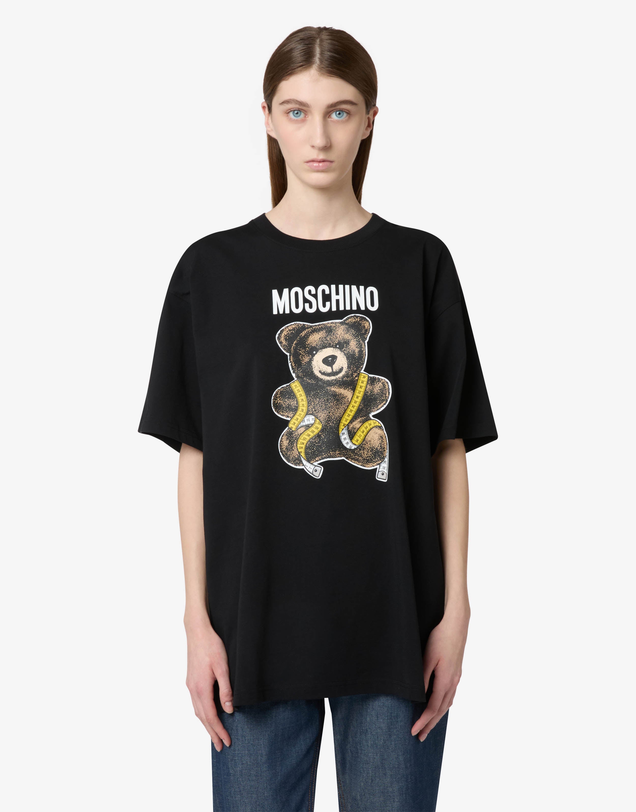 Moschino Teddy Bear Organic Cotton Jersey T-Shirt | Moschino