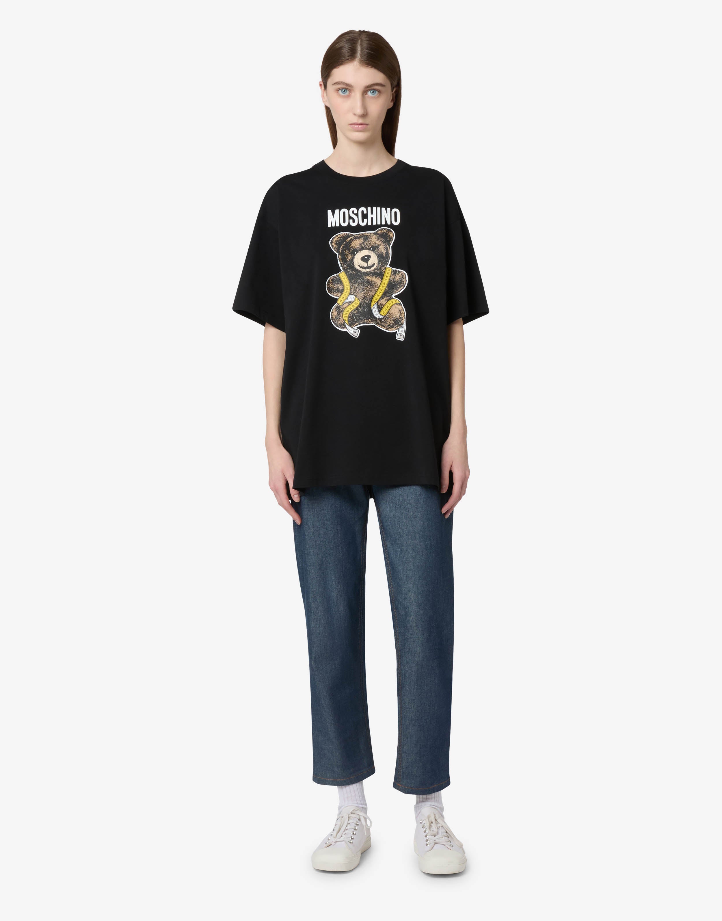Moschino Teddy Bear Organic Cotton Jersey T-Shirt | Moschino